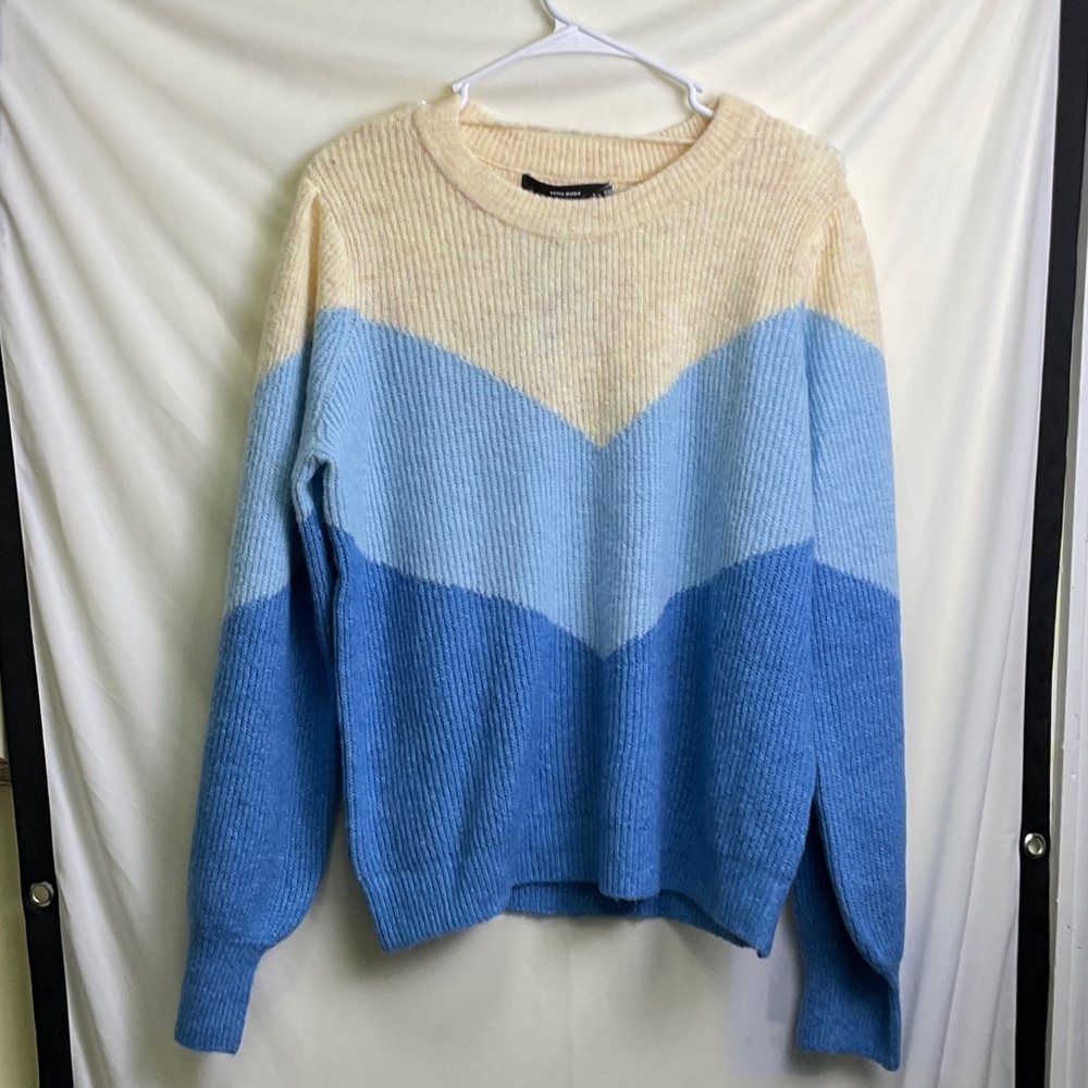 Vero Moda Ziggy Ribbed Balloon Sleeve Pullover Sweater